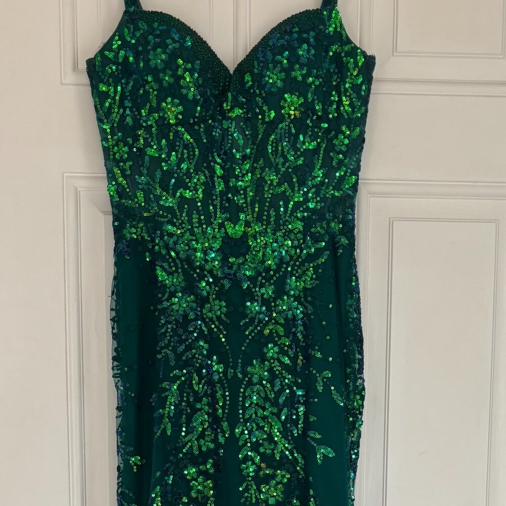 Emerald Ellie Wilde Prom Dress Size 0 - Picture 4 of 8